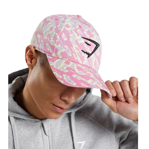 Gymshark Pink Camo Adjustable Ball Cap Hat - Picture 4 of 4